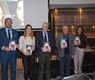 Boekvoorstelling in Zaventem met (van links naar rechts) Theo Francken, Maaike De Vreese, Geert Bourgeois, Mark Elchardus en Nadia Sminate